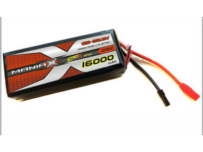 ManiaX 22.2V 16,000mAh multi-rotors lipo battery packs : MX16000-6S-25