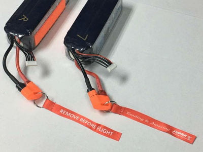 RCProPlus Battery Safety Cap w/Flag Pro D6/S6 (4) (RCA1968F) : RCA1938F