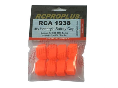 RcProPlus Battery Safety Cap Pro D6/S6 (8) : RCA1938