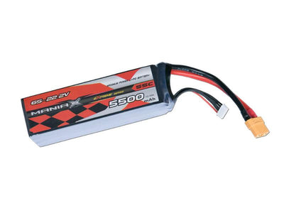 ManiaX 22.2V 5500mah 55C Bossion Lipo Pack : MX5500-6S-55