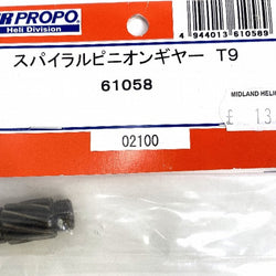 SPIRAL PINION GEAR T9