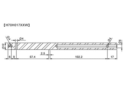 Align T-Rex 700X High-Strength Main Shaft (H70H017XXT)