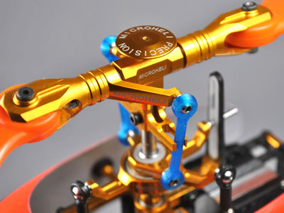 Microheli Rotor Head Linkage Set (BLUE) - BLADE 230S/230S V2/250 CFX (MH-230S002LBL)