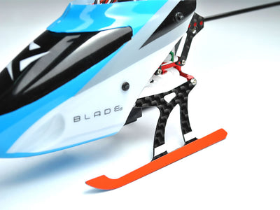 Aluminium/Carbon Fibre Landing Gear W/ Fin (RD) - BLADE NANO CPX/S/S2 (MH-NAS2-GHVR)