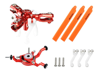 CNC Triple Orange Blades Conversion Set (RED) - BLADE NANO CPX/S/S2 (MH-NAS2101TOR)