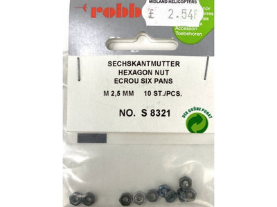 HEXAGON NUT M2.5 SVZ (10)