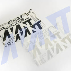 AVANT DECAL SET FOR CANOPY BLACK AND SILVER