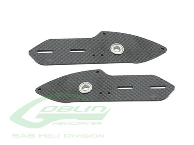 Carbon Fibre Tail Side Plate Set -Urukay Competition H0494-S