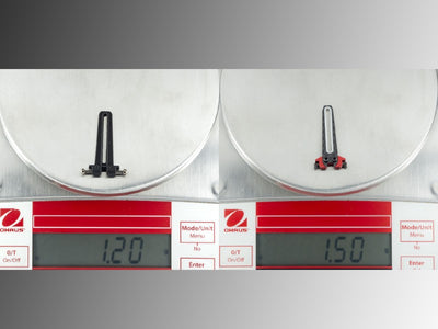 Carbon Fibre/Delrin Anti-Rotation Guide Set (RED) - OMP Hobby M2 V1/V2/EXP : MH-M2EX111