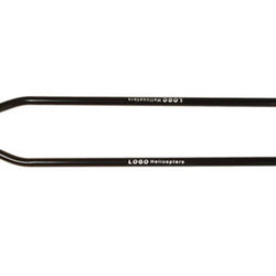 Skid pipe 310 x dia.8mm LOGO 600 black (PAIR)