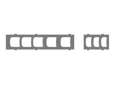 Center Frames Carbon Chassis, 1mm, LOGO 700 XXtreme