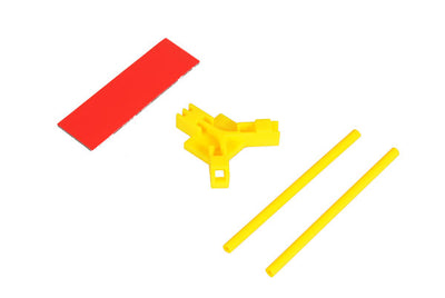 Antenna support flat mounting, yellow (04964)