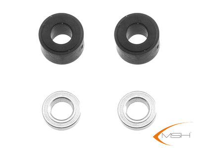 MSH Head dampeners moulded standard (Black)