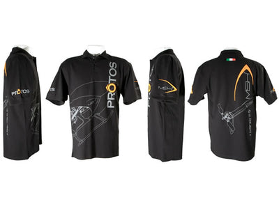 MSH BLACK PRINTED POLO (S)