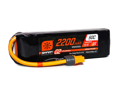 2200mAh 3S 11.1V 50C Smart G2 LiPo Battery; IC3 : SPMX223S50