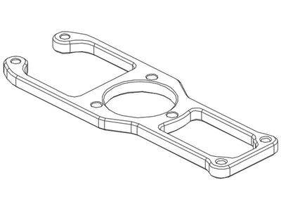 Main Motor Mount Set (Yellow) - OMP M1 : OSHM1045