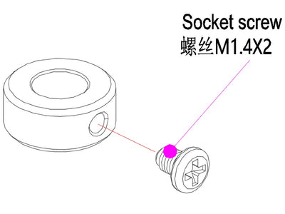 Main Shaft Hold Base - OMP M1 : OSHM1008