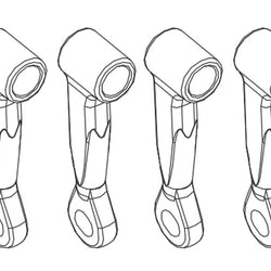 FBL DFC Linkage Rod (4) - OMP M1 : OSHM1009