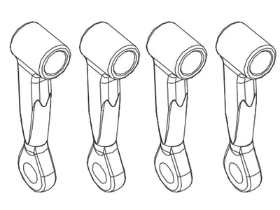 FBL DFC Linkage Rod (4) - OMP M1 : OSHM1009