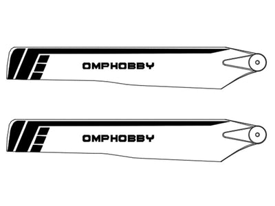 125mm Main Blades (Yellow) Hard - OMP M1 : OSHM1034