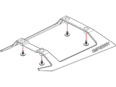 Landing Skids Set (Yellow) - OMP M1 : OSHM1043