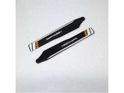 125mm Main Rotor Blades (Orange) Hard - OMP M1 : OSHM1032