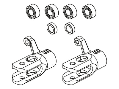 OMPHOBBY M2 Metal Rotor Holder Set (1 Set) : OSHM2003