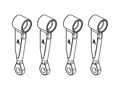 OMPHOBBY M2 FBL DFC Linkage Rod Set : OSHM2008