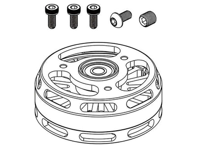 OMPHOBBY M2 V2 Main Motor - Racing Yellow : OSHM2063
