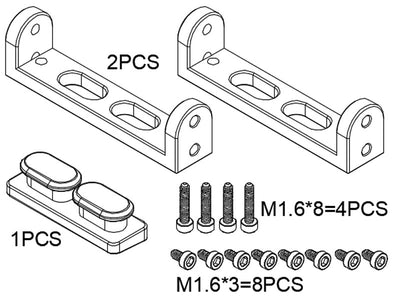 OMPHOBBY M2 Landing Skids Mount Set : OSHM2093