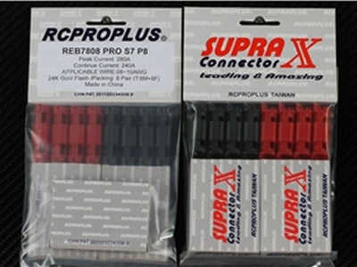 Supra-X PRO 7mm (8M, 8F, Black and Red Housing)