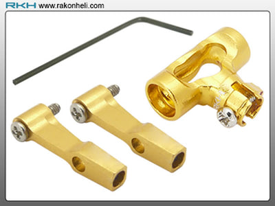 Rakonheli CNC AL DFC Center Hub Set (Gold) - Blade 130X