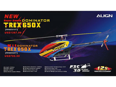 Align T-Rex 650X Super Combo : RH65E01XT