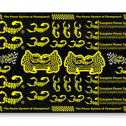 Scorpion Decal Sticker 005 Black (A4 Size) : S_Sticker_005