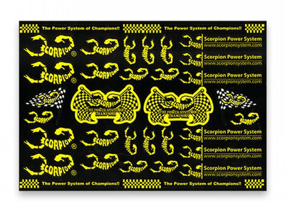 Scorpion Decal Sticker 005 Black (A4 Size) : S_Sticker_005