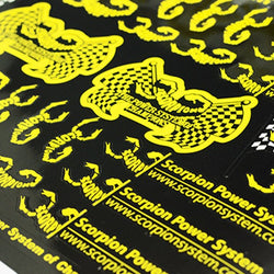 Scorpion Decal Sticker 005 Black (A4 Size) : S_Sticker_005