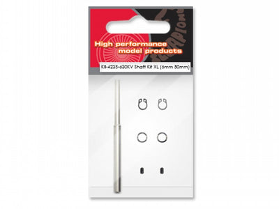 Scorpion HKII-4235-630kv Shaft Kit XL (6mm 50mm) : SC-HKII_4235_630_XL