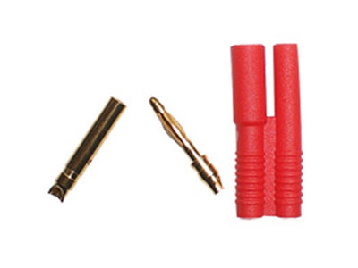 2.0mm Gold Connector + Housing (Pair) (10 Pack)