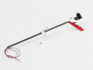 CHRONOS CX100 TAILBOOM,FINS & MOTOR SET (RED)