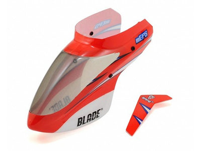 Blade Helis mCP S Canopy w/Vertical Fin (Red)