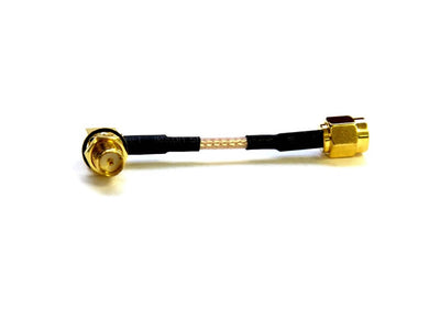 5cm RPSMA Plug to Right Angle RPSMA Jack Cable FPV-004