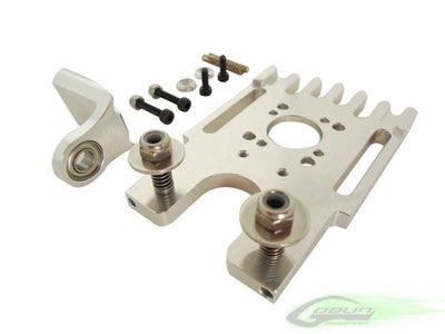 Aluminum Motor Mount W/3rd Brg Support - Goblin 630/700/770 : H0142-S