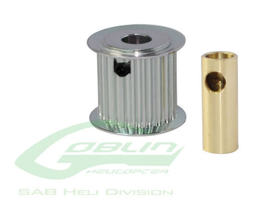 Aluminium Motor Pulley 25T (for 6/8mm motor shaft)