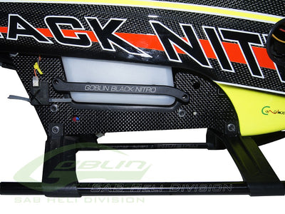 Aluminum Tank Support - Goblin Black Nitro : H0686T-S