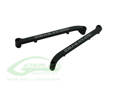 Aluminum Tank Support - Goblin Black Nitro : H0686T-S