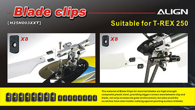 Align T-Rex 250 Blade Clips : H25H003XXT
