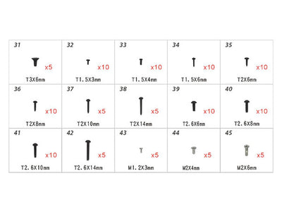 Align T-Rex 250-500 Hardware Bag : H45168T
