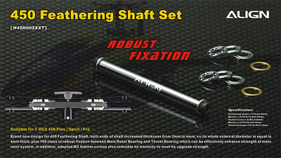 NEW Align T-Rex 450 Feathering Shaft Set : H45H005XXT