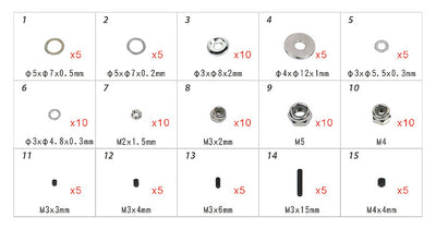 Align T-REX 550-700 Hardware Bag : H70109T