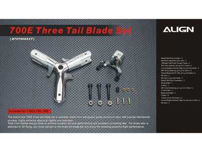 Align T-Rex 700E Three Tail Blade Conversion : H70T008XXT